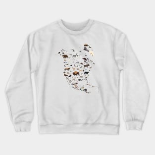 Wild North America Map Crewneck Sweatshirt